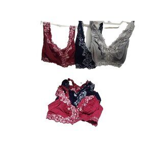 Breezies Style# A373660 Wirefree Bras Assorted Colors 6 Bras Size Small NWOT
